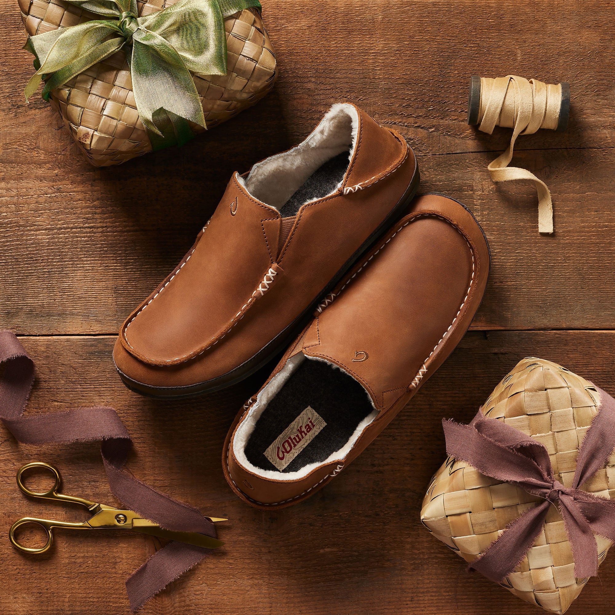 Moloā Slipper - Toffee / Dark Wood - Image 3