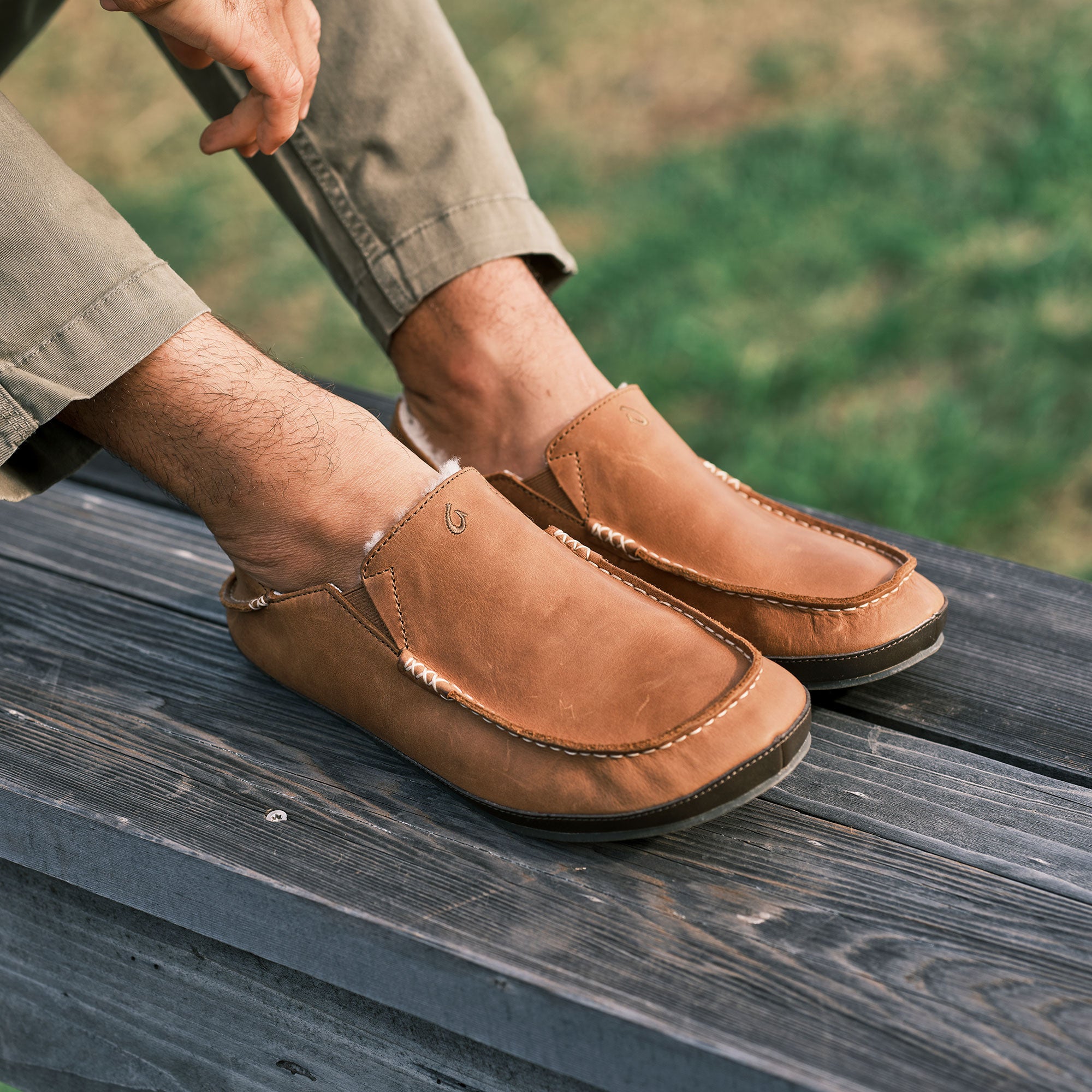 Moloā Slipper - Toffee / Dark Wood - Image 2