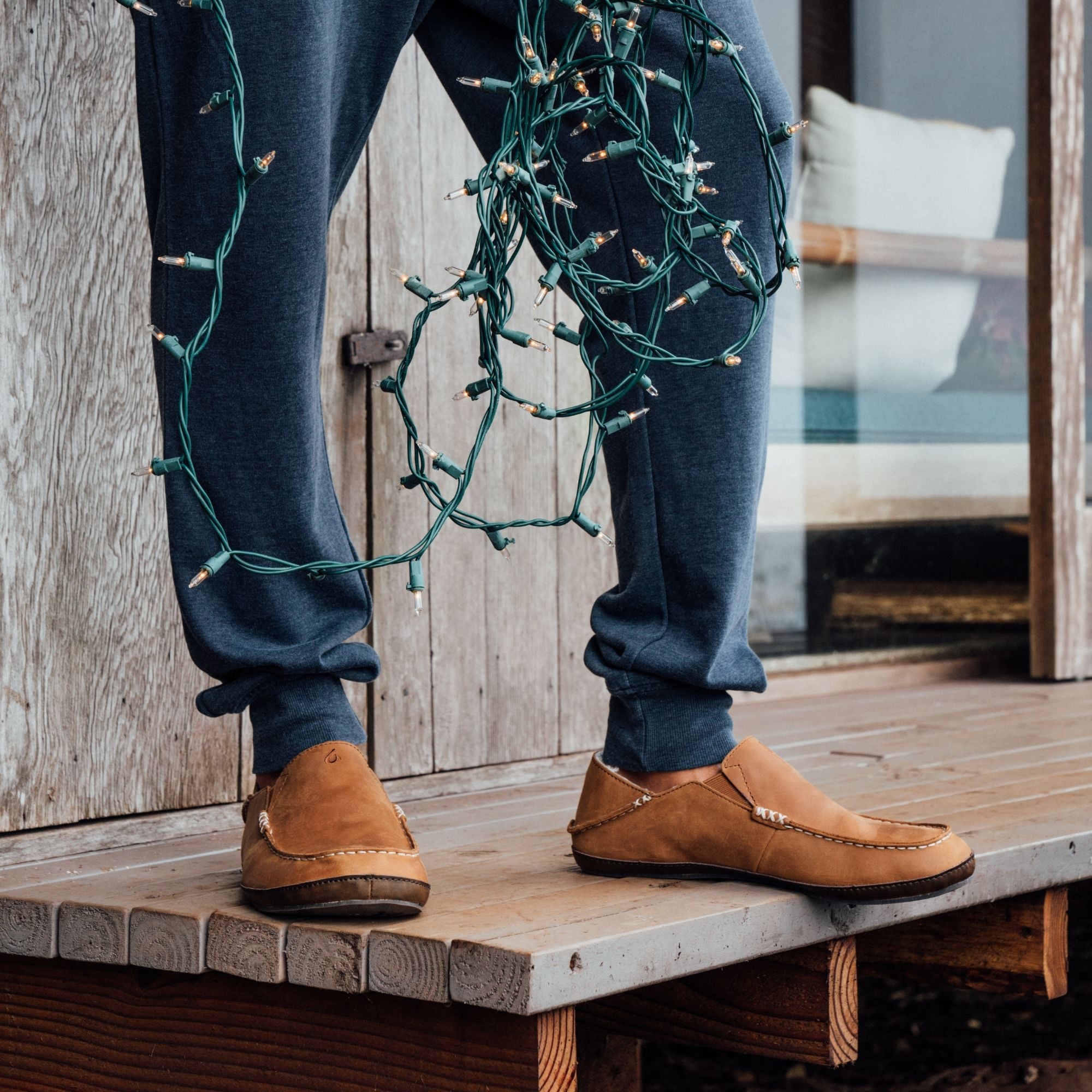 Moloā Slipper - Toffee / Dark Wood - Image 4